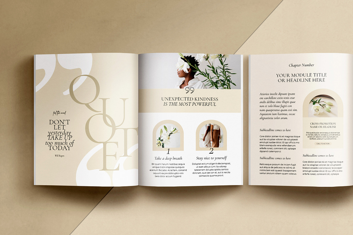 eBook for Coach / CANVA, INDD / Mona, a Magazine Template by Mirazz (Photo 7 of 21)