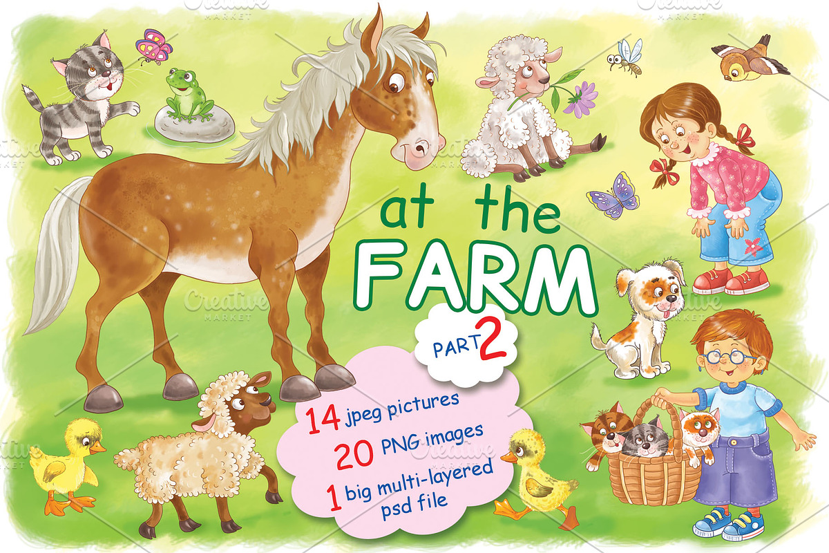 At The Farm - part 2, an Animal Illustration by Haso (Photo 1 of 10)