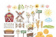 Farm Animals Clipart, an Animal Illustration by Masha  Studio (Thumbnail 4 of 9)