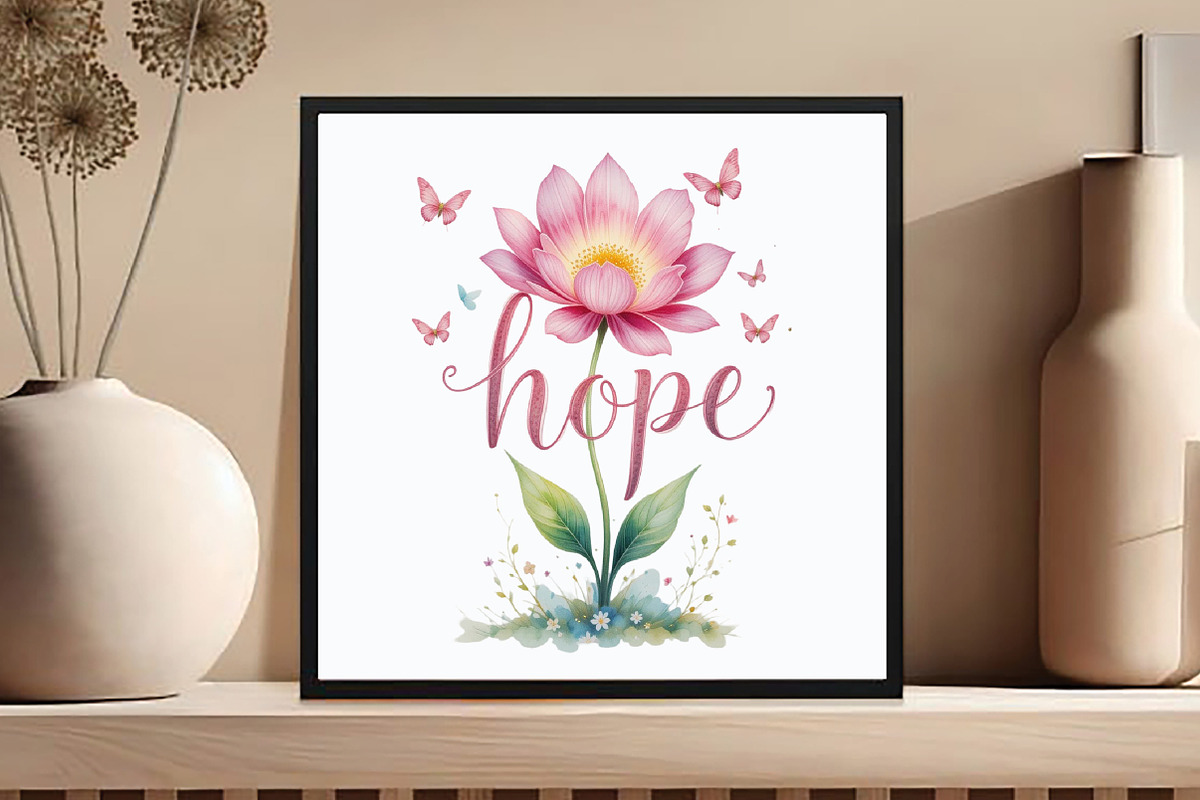 Hope Floral PNG, an Illustration by DreamCafeArt (Photo 5 of 7)