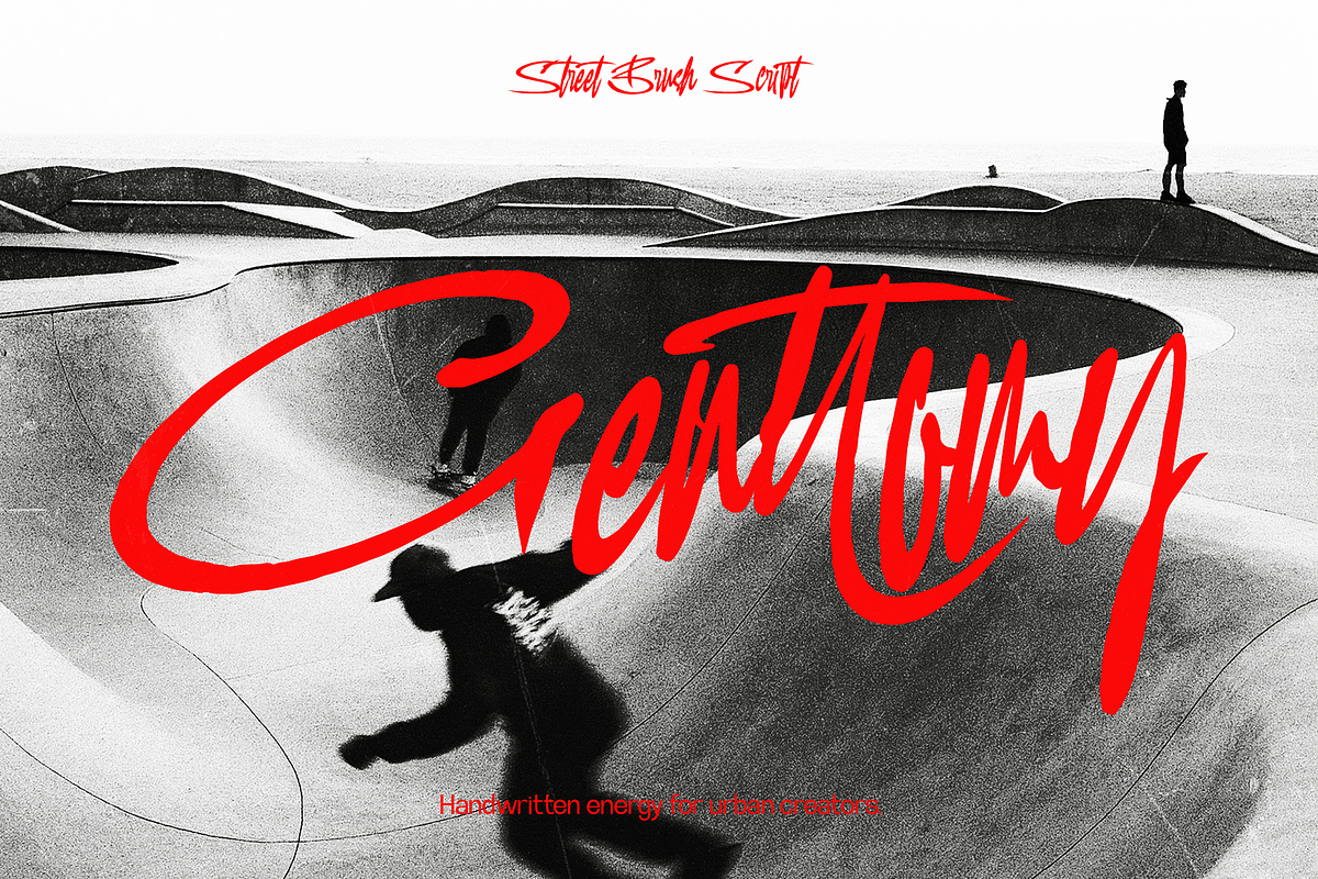 Genttomy - Street Brush Script, a Handwritten Font by Inviline.co (Photo 1 of 10)