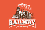 Locomotive logo illustration, a Branding & Logo Template by SODESIGN (Thumbnail 4 of 8)