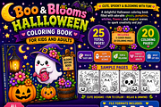 Boo & Blooms Halloween Coloring Book, a Seasonal Illustration by Design Zone (Thumbnail 3 of 5)