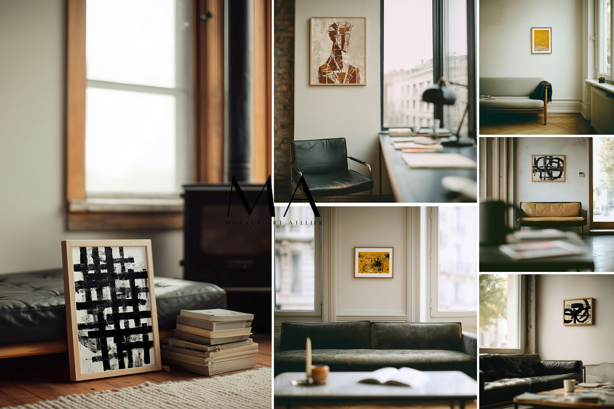 Mega Interior Frame Mockup Pack, a Household Mockup by Mockup Art Atelier (Photo 11 of 60)