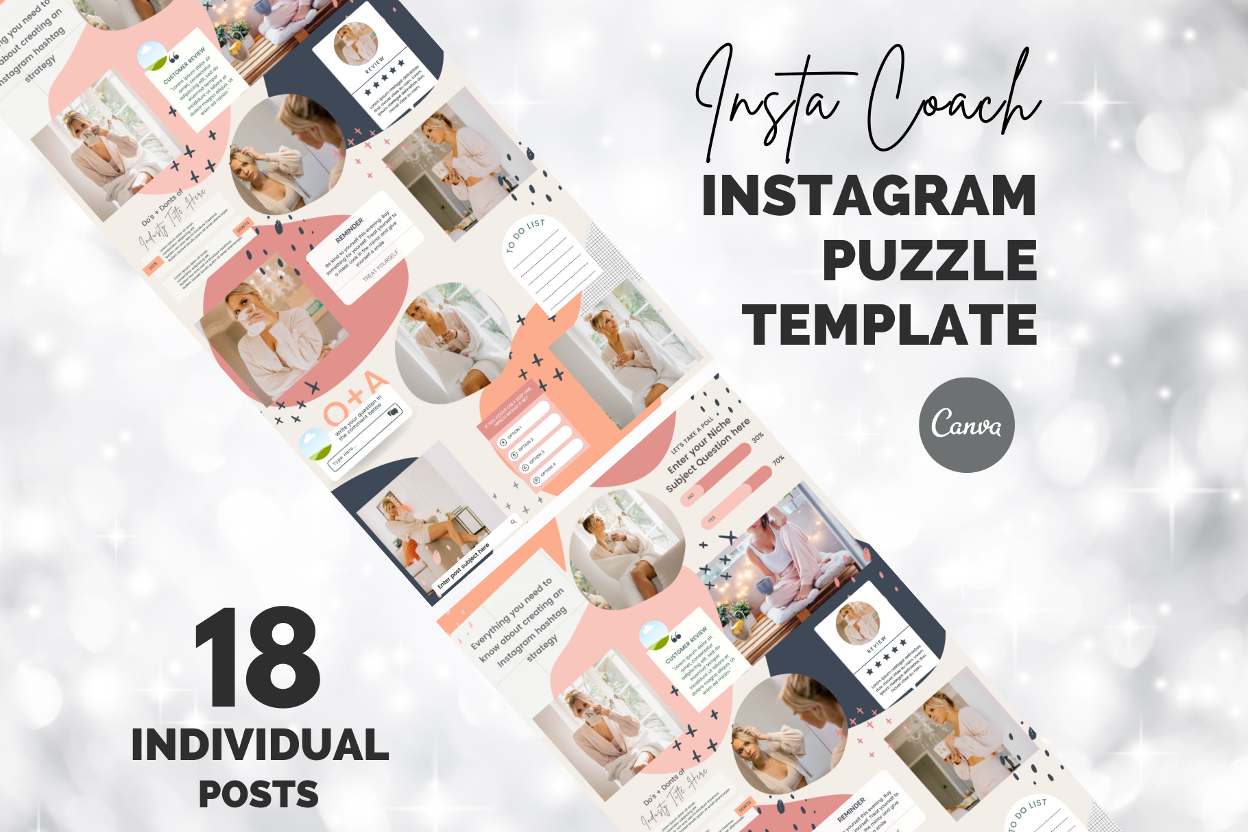 Insta Coach Instagram Puzzle, a Social Media Template by Social Assumptions