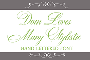 Sale-Dom Loves Mary Stylistic Font, a Script Font by Debi Sementelli (Thumbnail 1 of 3)