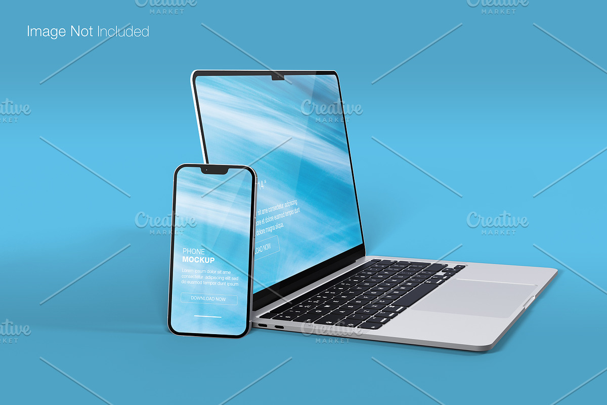 Realistic macbook pro 14 inch mockup, a Mac Mockup by Raihan Rahman (Photo 19 of 21)