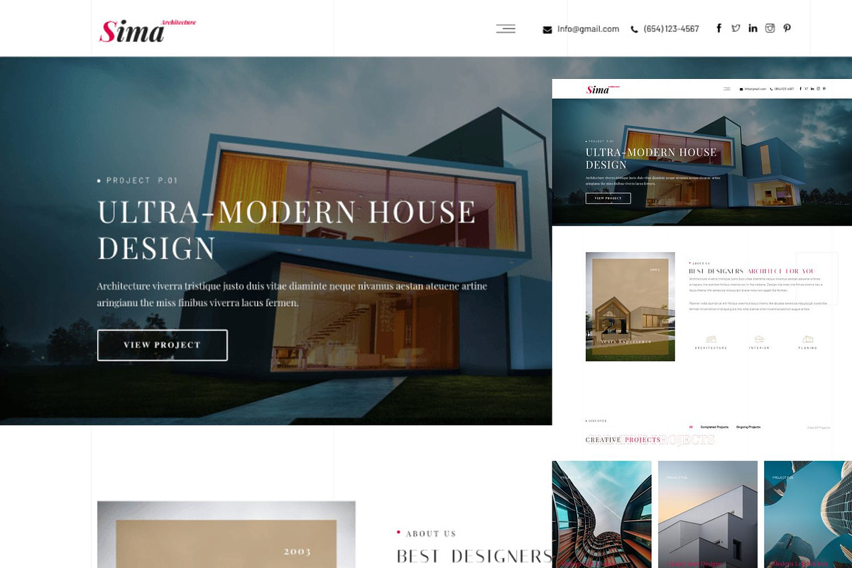 Sima – Architecture & Interior, a WordPress Template by pixelonetry (Photo 9 of 10)