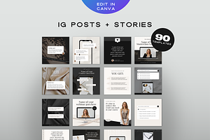 Instagram Post & Story Bundle Canva