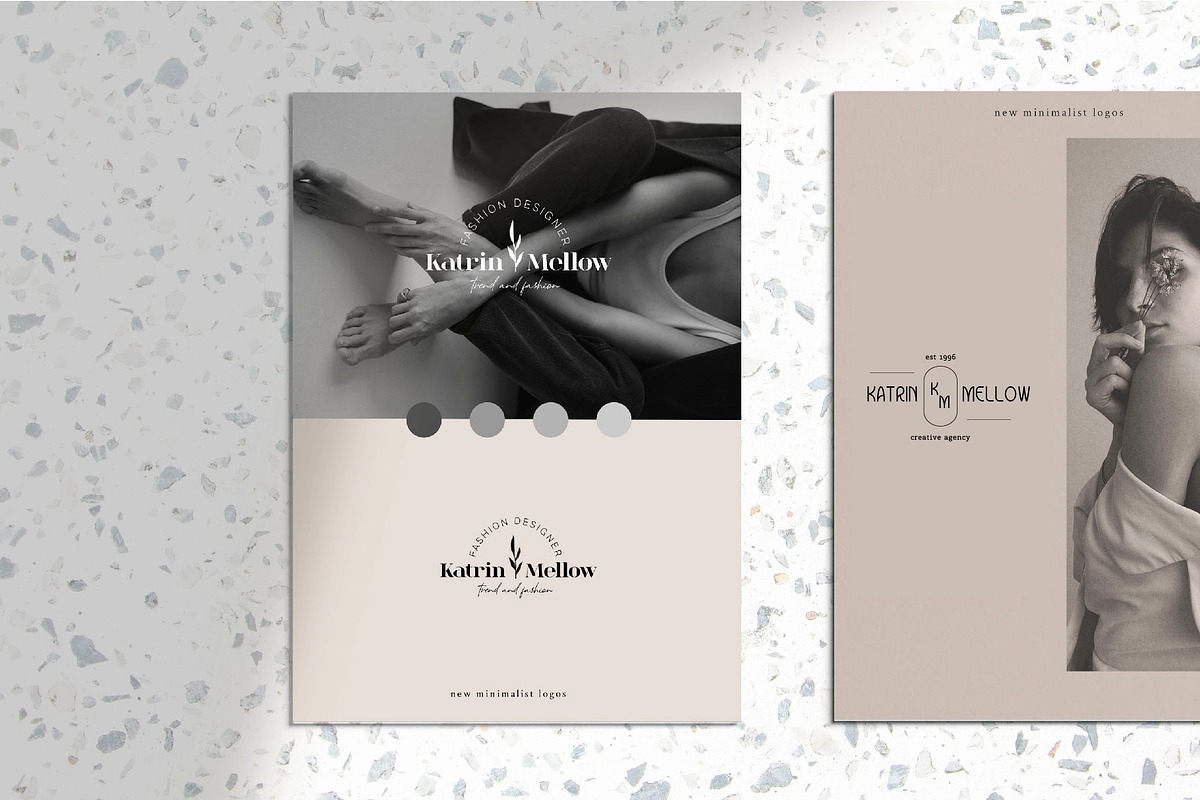 Simple & Minimalist  Logo EPS AI PSD, a Branding & Logo Template by Katya_lu (Photo 7 of 12)