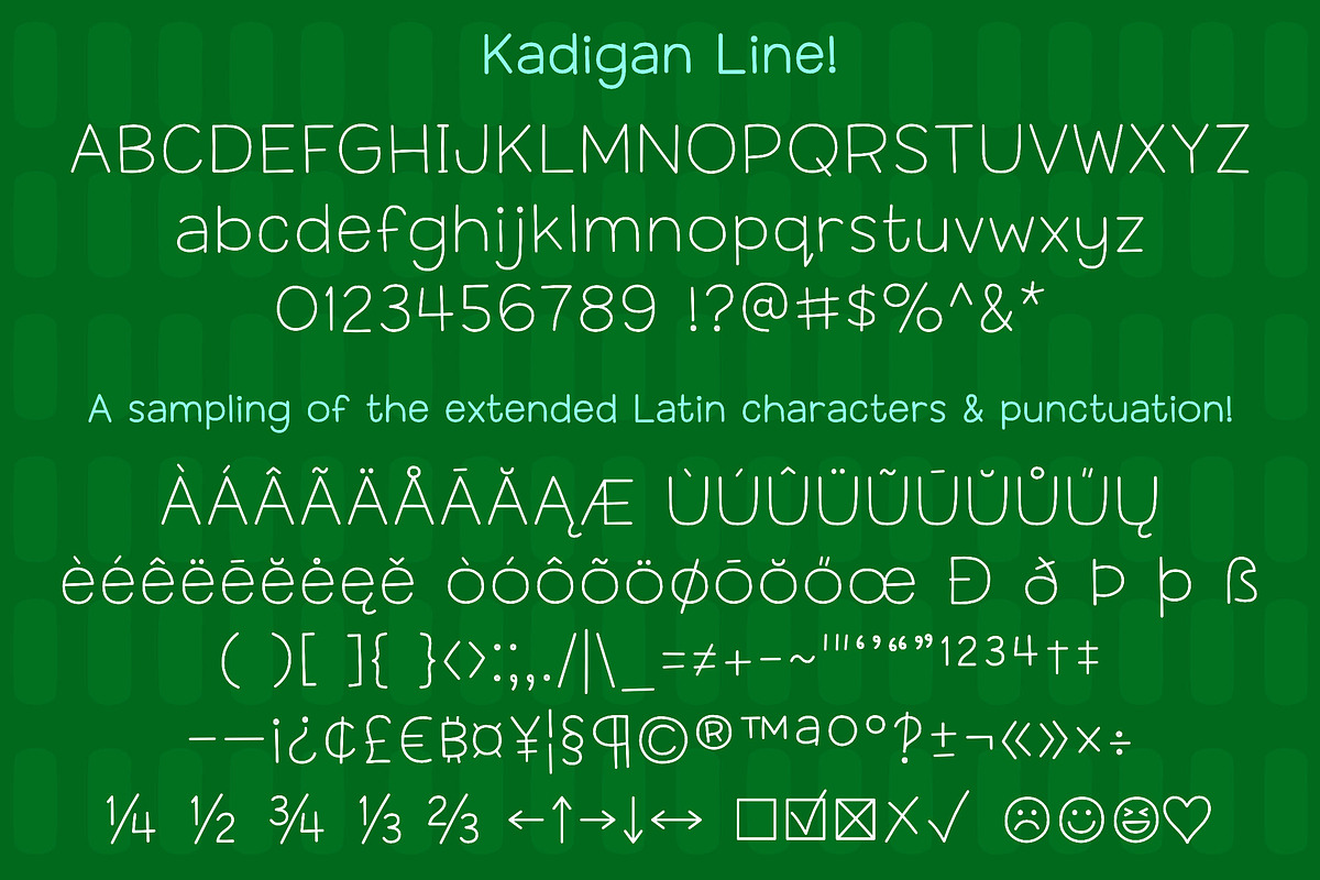 Kadigan Line - single-line font, a Sans Serif Font by Missy Meyer (Photo 3 of 8)