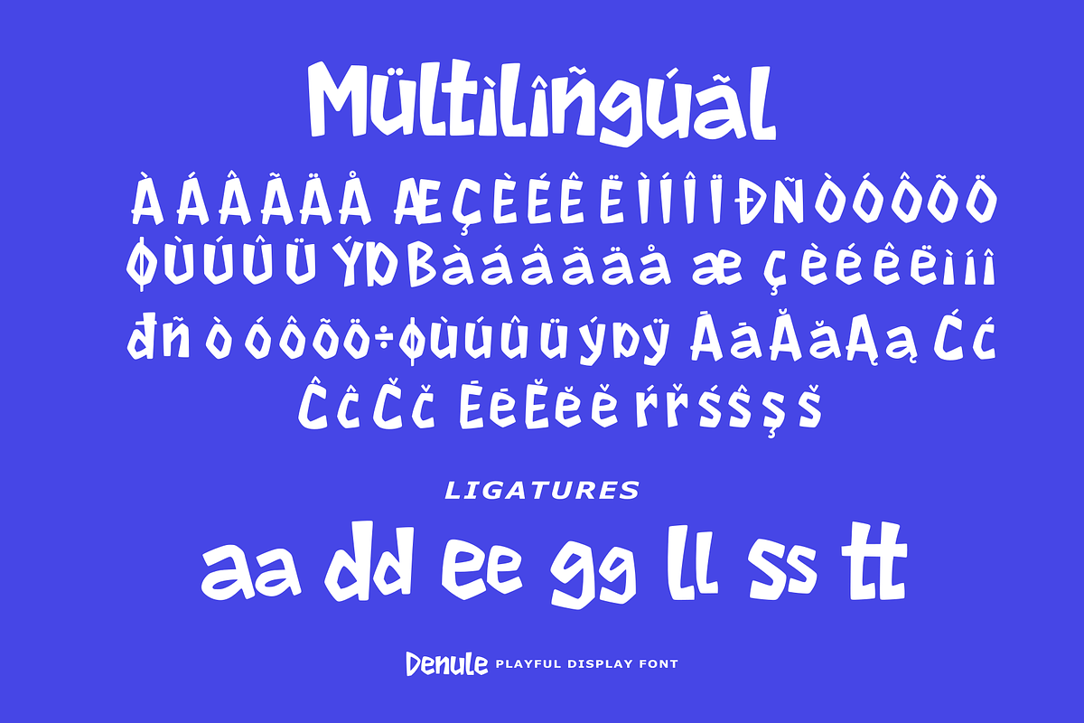 Denule - Playful Display, a Handwritten Font by Majelis Art (Photo 7 of 7)
