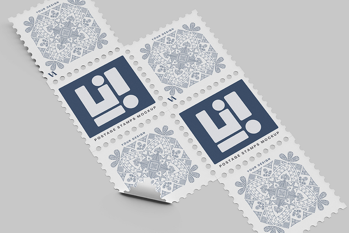 Postage Stamp Mockup, a Branding & Logo Template by Graphic_world89 (Photo 2 of 9)