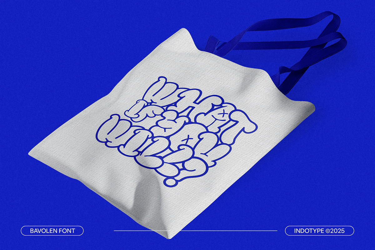 Bavolen - Bubble Graffiti Font, a Font by Indotype Foundry (Photo 5 of 10)