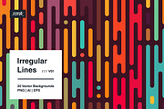 Irregular Lines - Vector Backgrounds, a Background Graphic by dvtchk (Thumbnail 12 of 13)