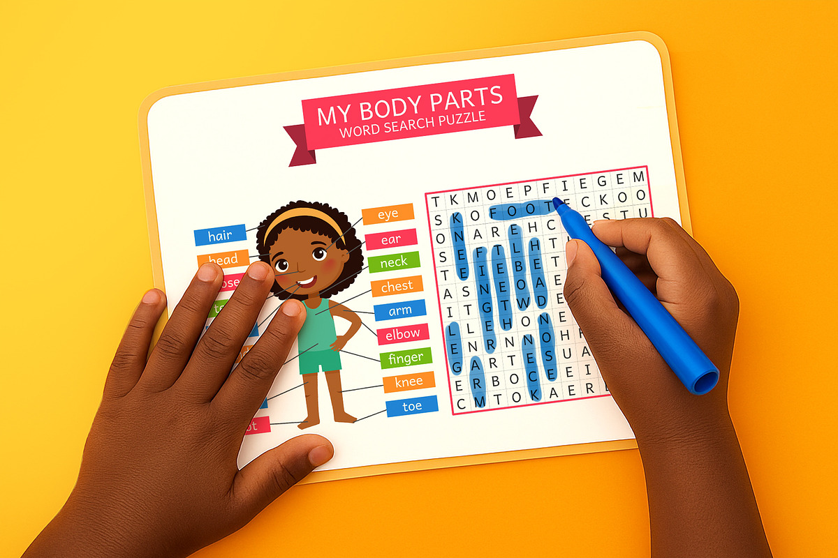 My Body Parts – Flashcards, an Object Graphic by Valin Malin (Photo 5 of 7)
