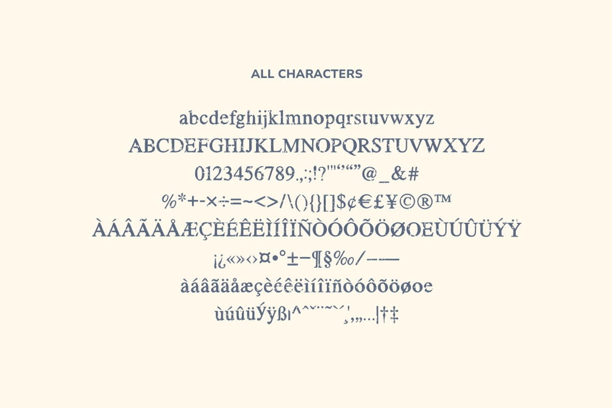Rusted Typewriter Font, a Serif Font by Cosy Fox (Photo 2 of 7)