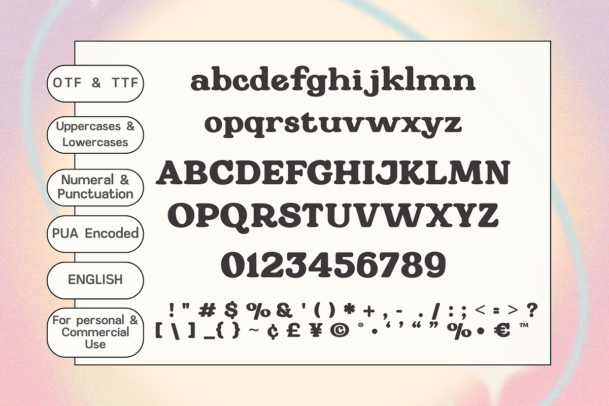Pink Label: Y2K Groovy Retro Font, a Sans Serif Font by The Gelato Type (Photo 2 of 15)