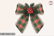 Christmas Coquette Bow Clipart Bundl, a Graphic by crative8112 (Thumbnail 3 of 9)