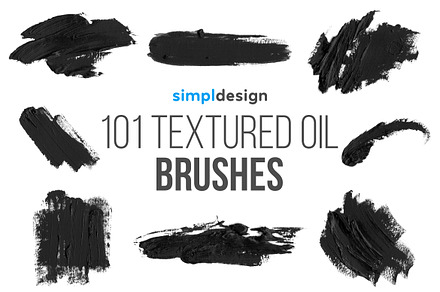 Stamp Textured Oil Photoshop Brushes