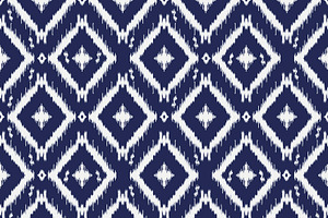 Ethnic Abstract Ikat Art.