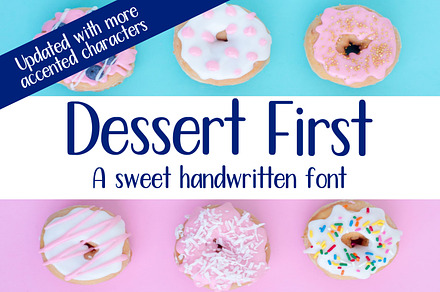 Dessert First - Handwritten Font