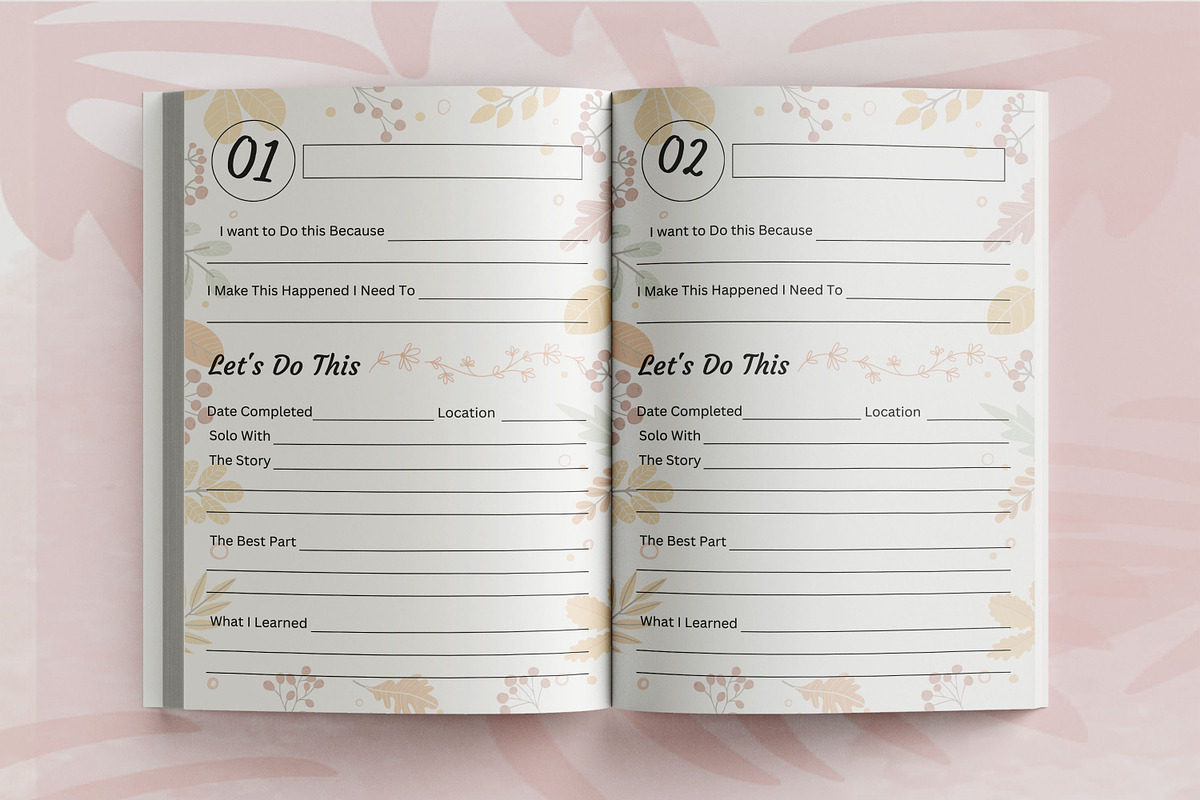 Bucket List Journal | KDP Interior, a Print Template by Book2bees (Photo 5 of 5)