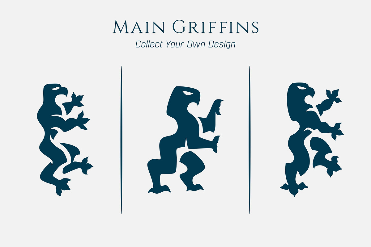 Heraldry Griffin Logo Collection, a Branding & Logo Template by Metrolinevision (Photo 3 of 7)