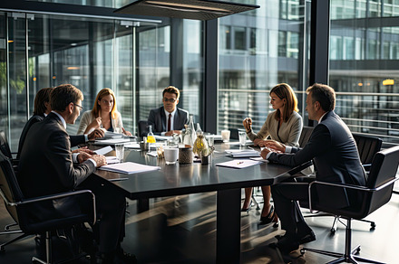 Focused Corporate Dialogue: Executiv, a Photo by SaroStock