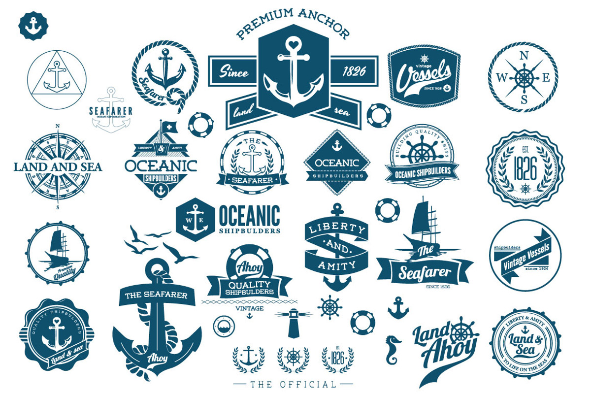 Set of Nautical elements, an Illustration by Noka Studio (Photo 3 of 3)