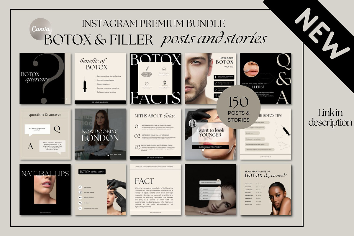 BELLE Instagram templates Canva, a Social Media Template by Studio Suvelle (Photo 7 of 7)
