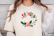 Watercolor Beautiful Floral Border P, an Illustration by DreamCafeArt (Thumbnail 5 of 6)