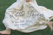 LittleThings: Whimsical Display Font, a Script Font by Mneme (Thumbnail 1 of 8)