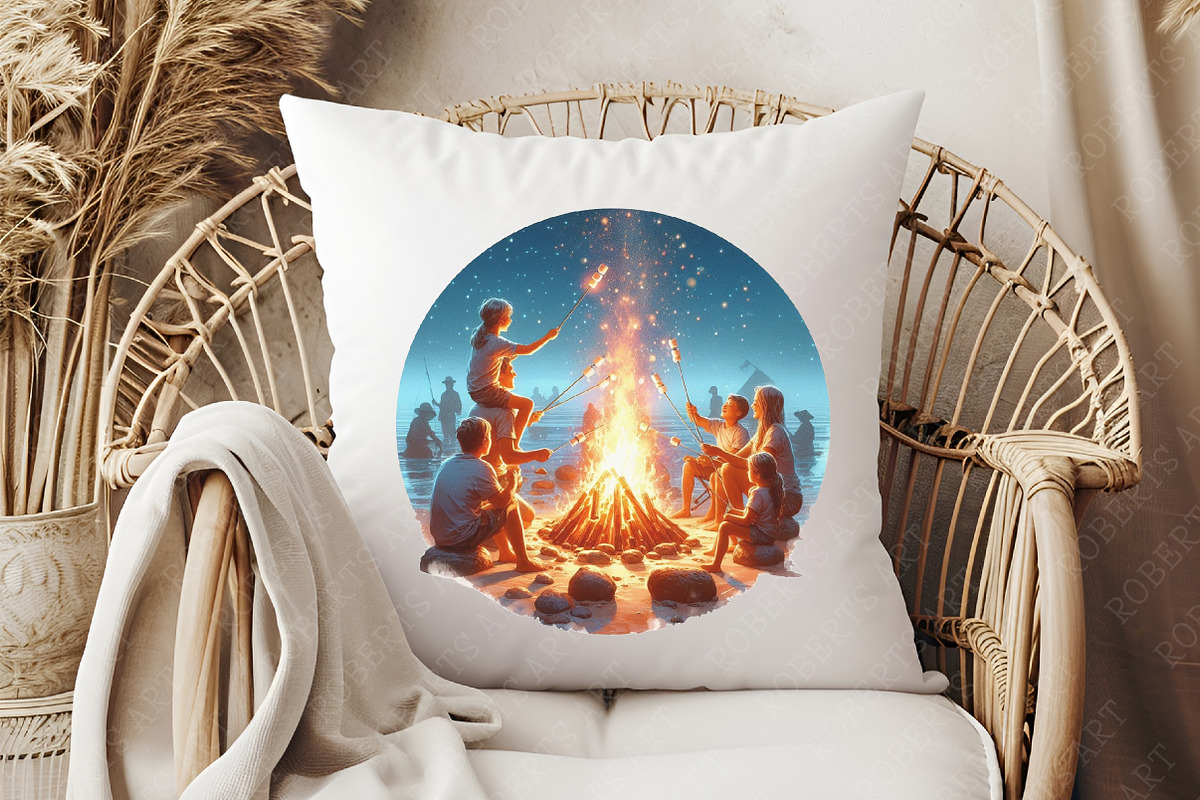 Navy Summer Outdoor Watercolor Clipa, an Illustration by RobertsArt (Photo 2 of 8)