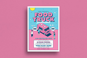 Food Truck Event Flyer, a Flyer Template by Guuver