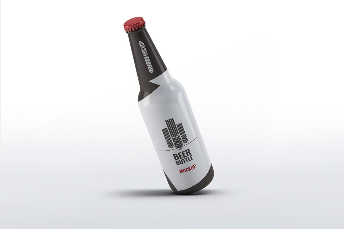 Beer Bottle Mock-Up, a Product Mockup by DesignRushMarket (Photo 5 of 6)