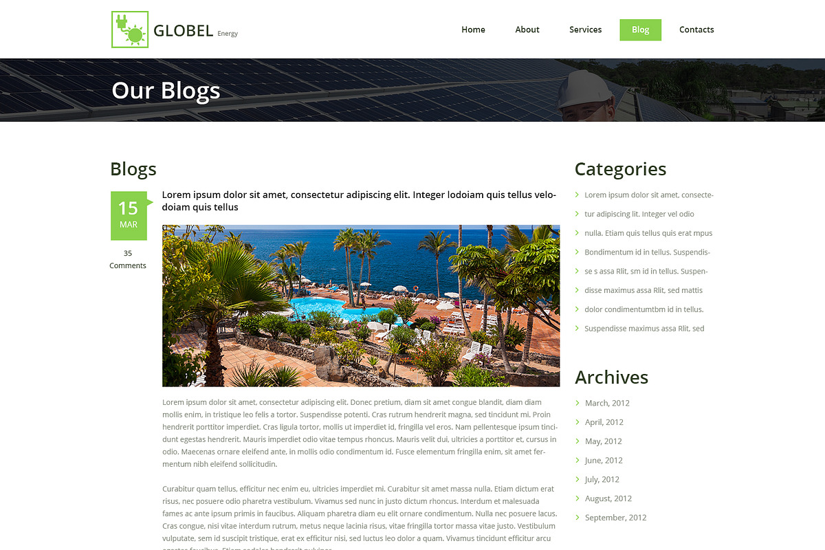 Solar Power PSD Website Template, a Websites & App Template by WebbyTemplates (Photo 6 of 7)