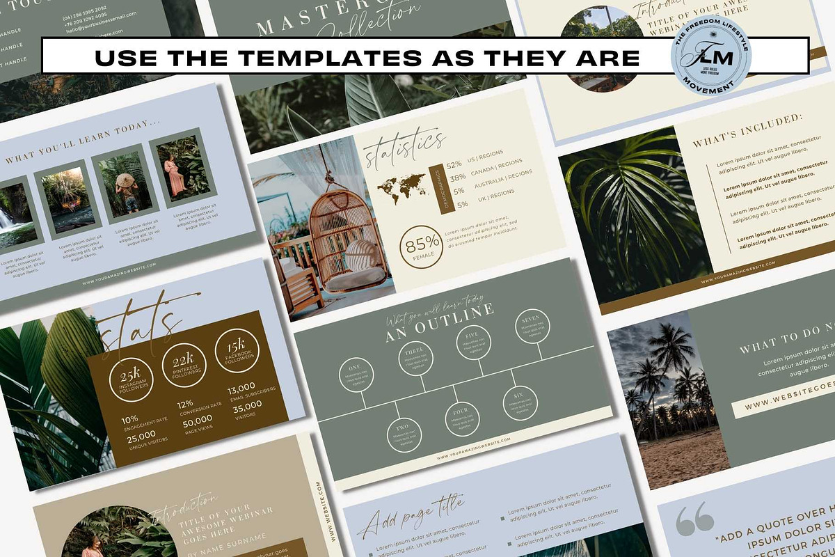 Masterclass Deck - Tropical Boho, a Presentation Template by Freedom Business Shop (Photo 7 of 11)