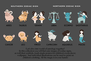 Celestial Baby 12 Kids Zodiac