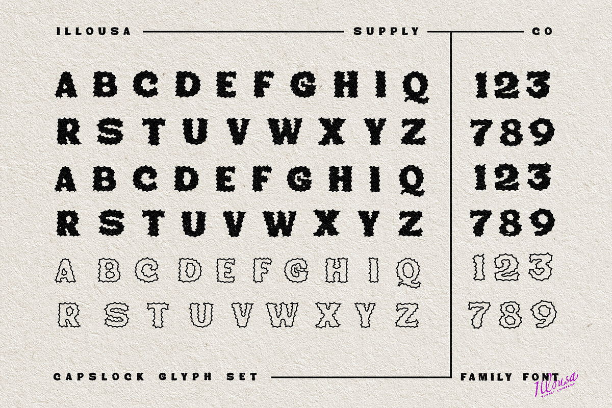 Sinar Rejeki Typeface, a Handwritten Font by Illousa (Photo 2 of 6)