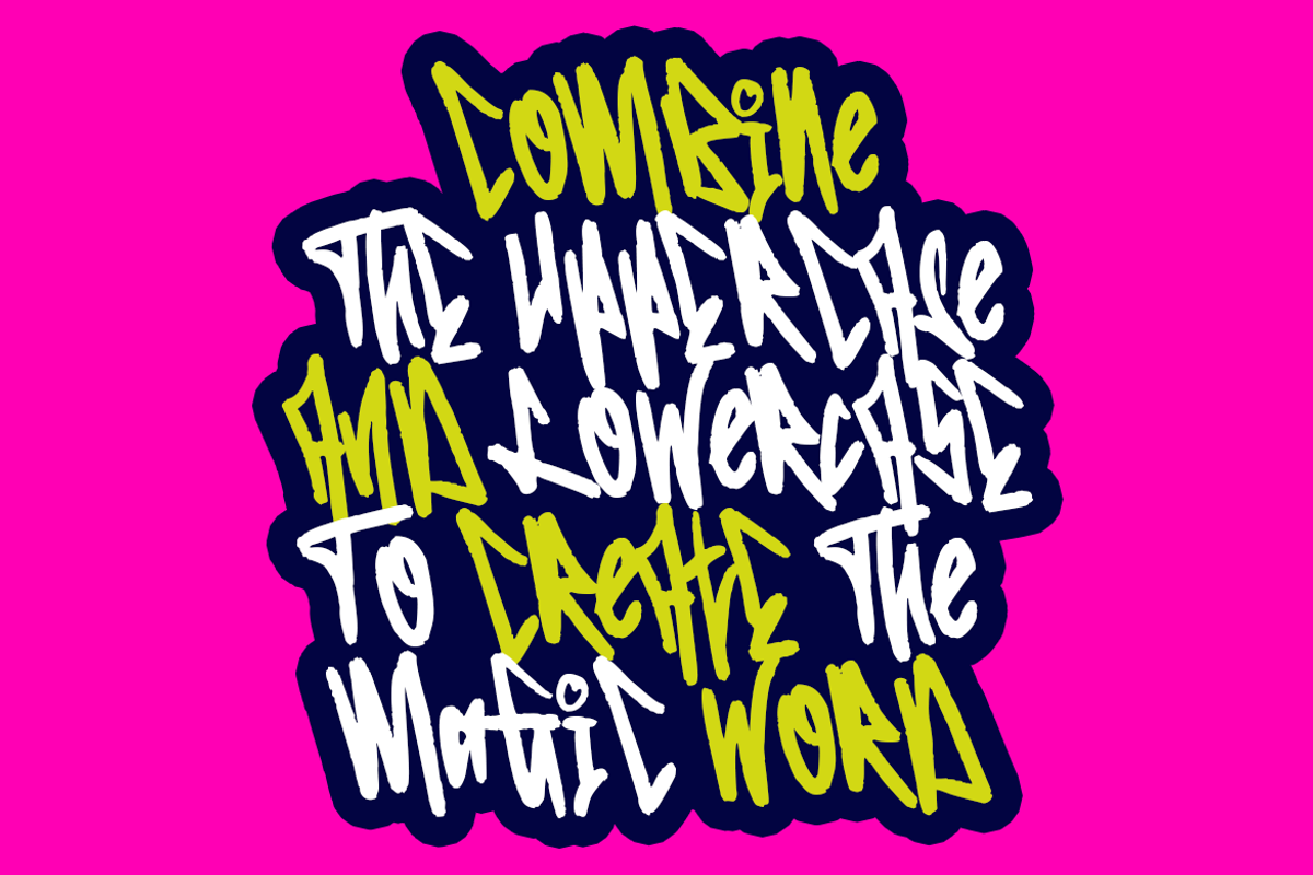 Edcosmic | An Urban Art Font, a Script Font by Colllab Studio (Photo 14 of 17)