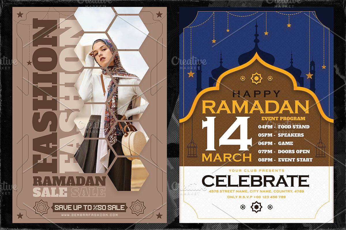 6 Ramadan Flyer Template A4, a Flyer Template by OnurDemircan (Photo 4 of 5)