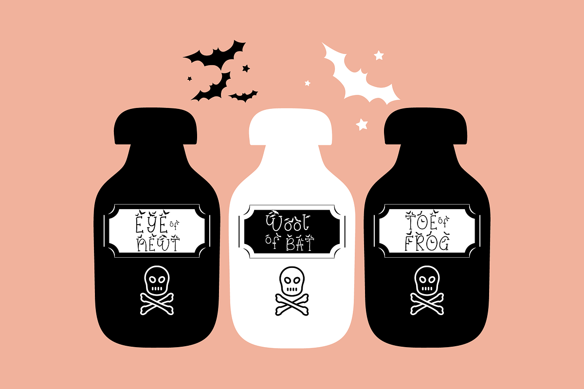 Batty Belfry Halloween Bats Font, a Serif Font by Dancing with Ink (Photo 12 of 24)