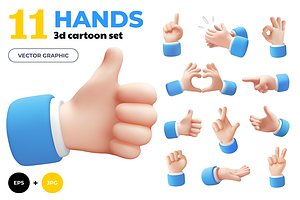 3D Hands | Vector Collection
