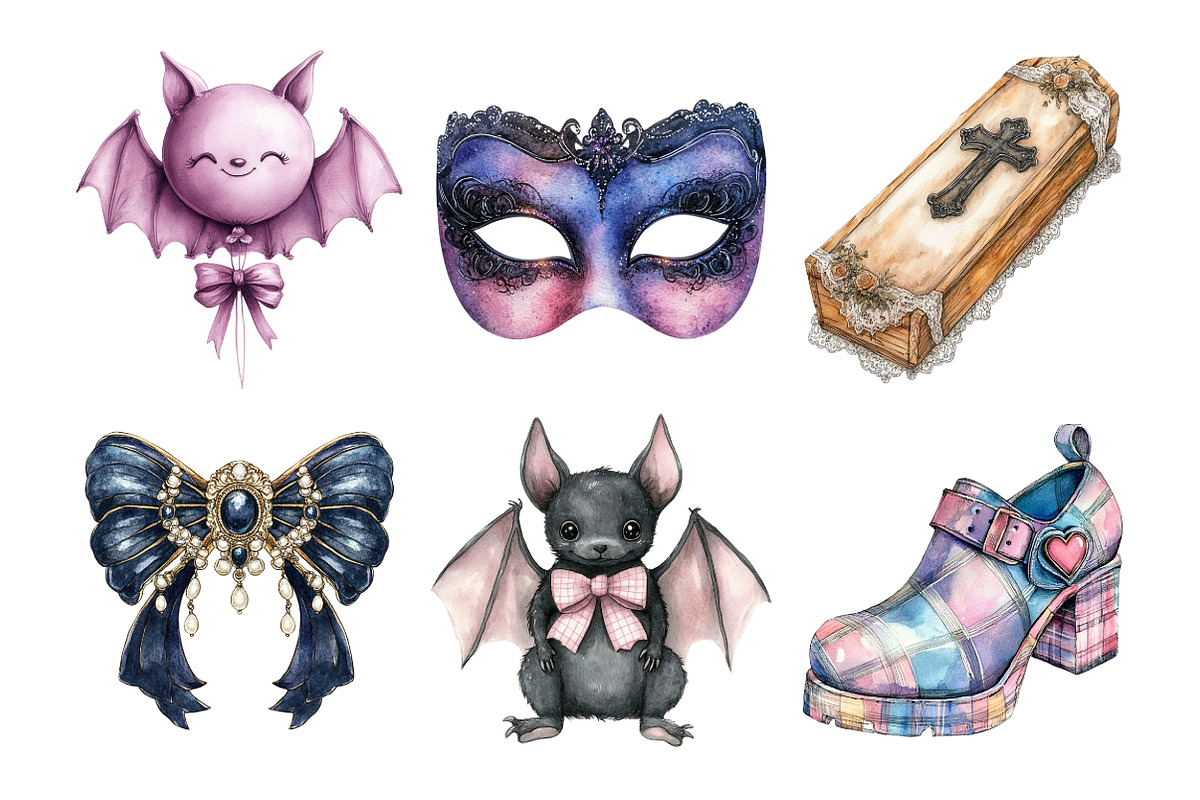 Coquette Halloween Clipart, an Illustration by Daily.Designs (Photo 3 of 5)