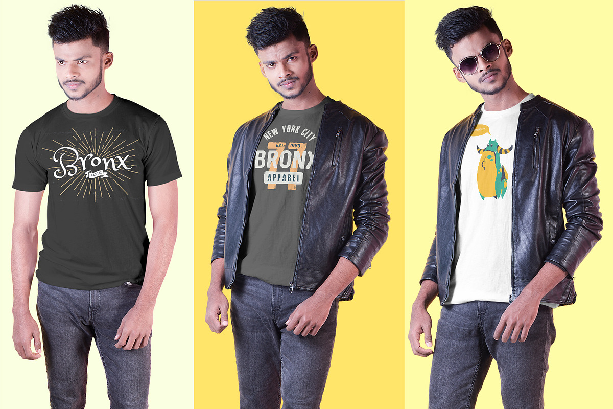 Male t-shirt Mockup-V-2-004, a Shirt Mockup by designvillage (Photo 6 of 6)