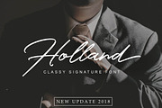Holland Elegant Font Collection, a Script Font by Lettersiro (Thumbnail 1 of 12)