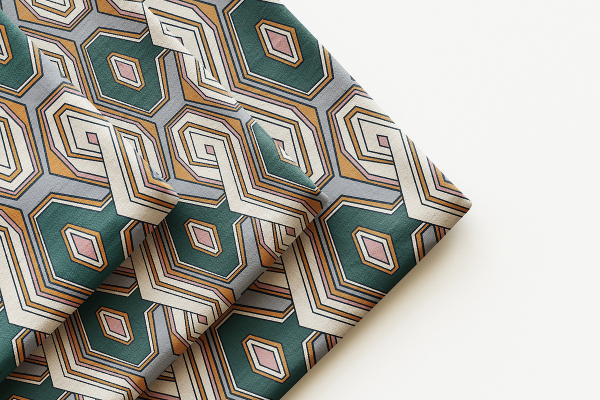 Geometric Hexagon-Honeycomb Pattern, a Pattern Graphic by StudioGlouna (Photo 8 of 9)
