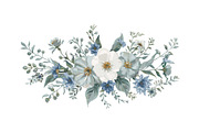 Elegant Watercolor Floral Border Set, an Object Graphic by Designs_River (Thumbnail 7 of 13)