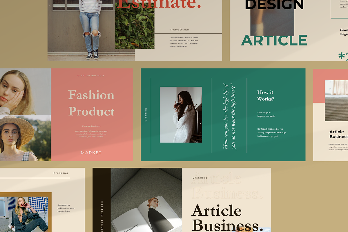 Article Powerpoint Template, a Presentation Template by Yo Slide